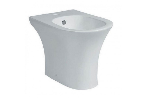 Биде CeramaLux 1217Е 35 x 55 x 39 см напольное, белое, цвет белый, овальное, 35x39 см