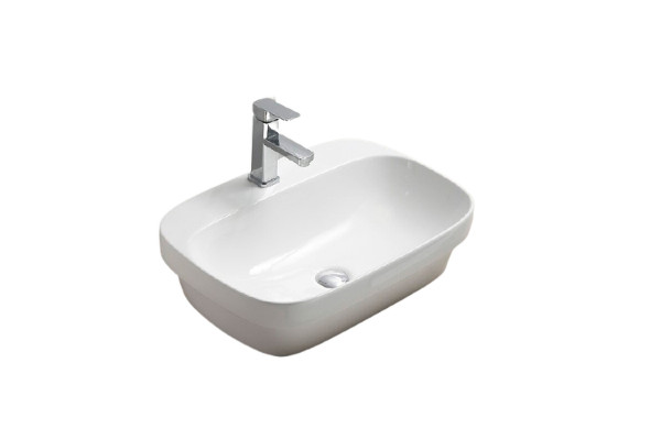 Раковина-чаша CeramaLux 60 78598 Белая прямоугольная, цвет белый