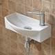 Раковина-чаша CeramaLux 46 7946L Белая прямоугольная, цвет белый