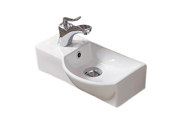 Раковина CeramaLux 40 7947AR Белая прямоугольная, цвет белый