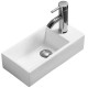 Раковина CeramaLux 41 9048 DL белая прямоугольная, цвет белый