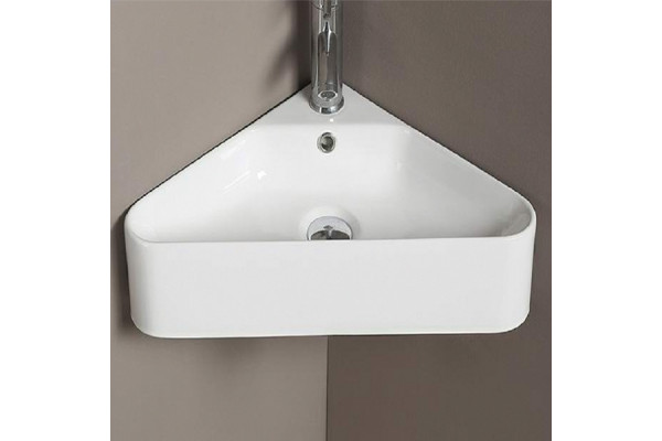 Раковина CeramaLux 56 78377 Белая угловая, цвет белый