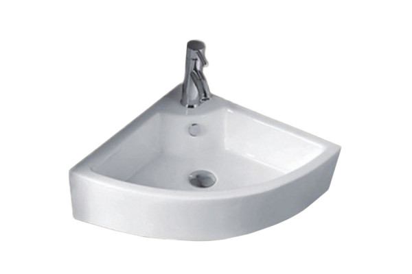 Раковина CeramaLux 32 9067В Белая угловая, цвет белый