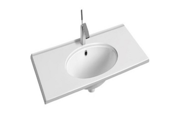 Раковина CeramaLux 91 9090F Белая прямоугольная, цвет белый