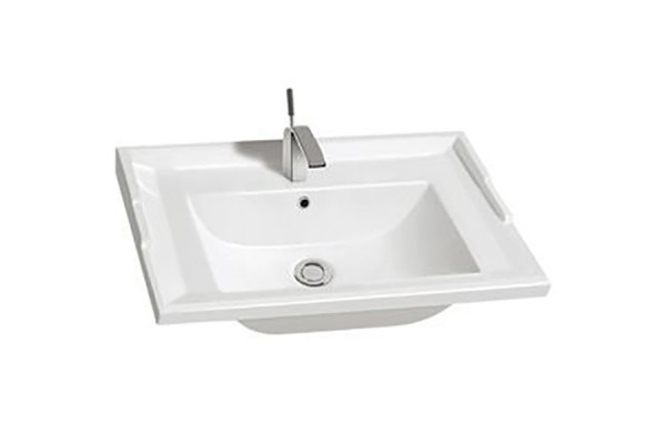 Раковина CeramaLux 60 NYJ840-60 Белая прямоугольная, цвет белый