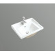 Раковина CeramaLux 60 NYJ840-60 Белая прямоугольная, цвет белый