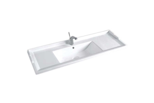 Раковина CeramaLux 100 NYJ840-100 Белая прямоугольная, цвет белый