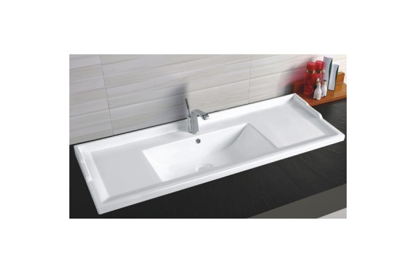 Раковина CeramaLux 100 NYJ840-100 Белая прямоугольная, цвет белый