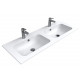 Раковина CeramaLux 121 YJ809-120 Белая прямоугольная, цвет белый