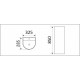 Раковина CeramaLux 32 PB1017 Белая полукруглая, цвет белый