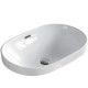 Раковина CeramaLux 61 5006С Белая овальная, цвет белый, на столешницу