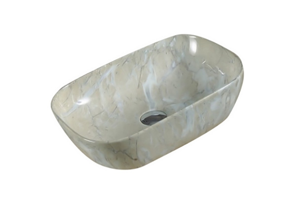 Раковина-чаша CeramaLux 46 547 Бежевая прямоугольная, цвет бежевый
