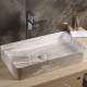 Раковина-чаша CeramaLux 60 596 Коричневая прямоугольная, цвет коричневый