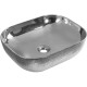 Раковина-чаша CeramaLux 50 D1302H009 Серебро прямоугольная, цвет серебро