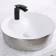 Раковина-чаша CeramaLux 45 D1306H021 Белая Серебряная круглая,  в современном стиле