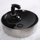 Раковина-чаша CeramaLux 45 D1306H020 Черный Серебряный круглая,  в современном стиле