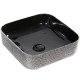 Раковина-чаша CeramaLux 38 D1303H020 Черная Серебро квадратная,  в современном стиле