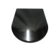 Унитаз CeramaLux NS-3178-18 приставной с сиденьем Микролифт, черный, овальный, 36x41 см