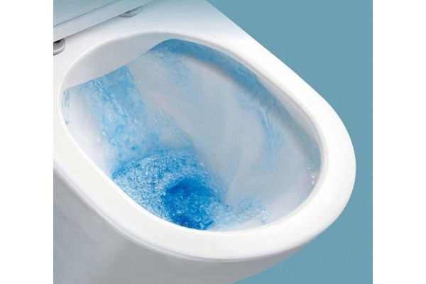 Унитаз подвесной CeramaLux 2619E белый, овальный, антивсплеск, 44x50 см