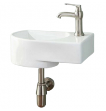 Раковина CeramaLux 41 9273L L белая прямоугольная, цвет белый
