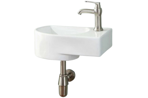 Раковина CeramaLux 41 9273L L белая прямоугольная, цвет белый