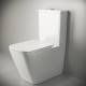 Унитаз-компакт Ceramica Nova Cubic CN1803 с сиденьем-крышкой, белый, прямоугольный, 36x64 см