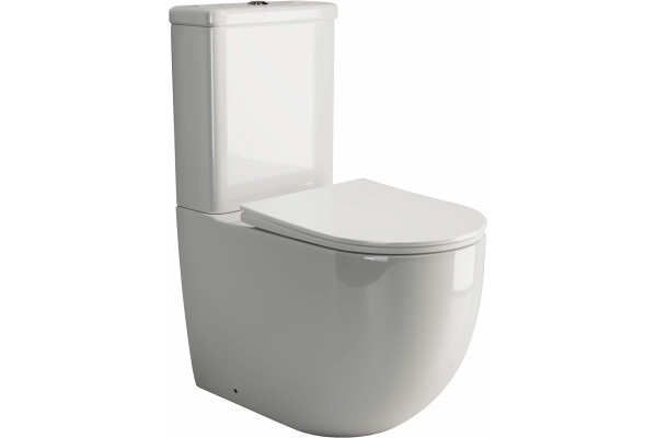 Унитаз-компакт Ceramica Nova Mia Rimless CN1801 белый, овальный, 36x62 см