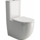 Унитаз-компакт Ceramica Nova Mia Rimless CN1801 белый, овальный, 36x62 см