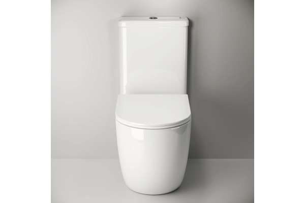 Унитаз-компакт Ceramica Nova Mia Rimless CN1801 белый, овальный, 36x62 см