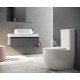 Унитаз-компакт Ceramica Nova Mia Rimless CN1801 белый, овальный, 36x62 см