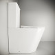 Унитаз напольный Ceramica Nova Highlight Rimless CN1802-B c сиденьем-крышкой белый, овальный, 36x61 см