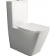 Унитаз напольный Ceramica Nova Cubic CN1803-B белый, прямоугольный, 36x64 см