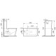 Унитаз напольный Ceramica Nova Cubic CN1803-B белый, прямоугольный, 36x64 см