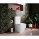 Унитаз напольный Ceramica Nova Cubic CN1803-B белый, прямоугольный, 36x64 см
