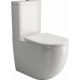 Унитаз напольный Ceramica Nova Mia CN1801-B белый, овальный, 36x62 см