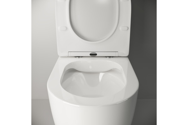 Унитаз напольный Ceramica Nova Mia CN1801-B белый, овальный, 36x62 см