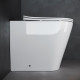 Унитаз приставной Ceramica Nova Highlight CN1812 с микролифтом, безободковый, белый, овальный, 36x56 см