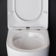 Унитаз приставной Ceramica Nova Highlight CN1812 с микролифтом, безободковый, белый, овальный, 36x56 см