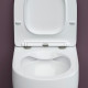 Унитаз подвесной Ceramica Nova Play CN3001 с микролифтом, безободковый, белый, овальный, 37x49 см