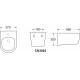 Биде подвесное Ceramica Nova Play CN3002 цвет белый, овальное, 37x49 см