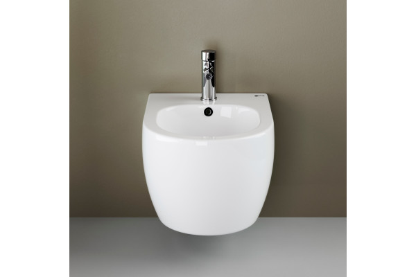 Биде подвесное Ceramica Nova Play CN3002 цвет белый, овальное, 37x49 см