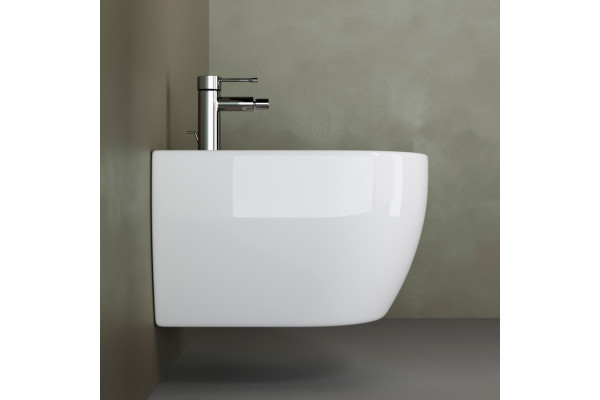 Биде подвесное Ceramica Nova Play CN3002 цвет белый, овальное, 37x49 см