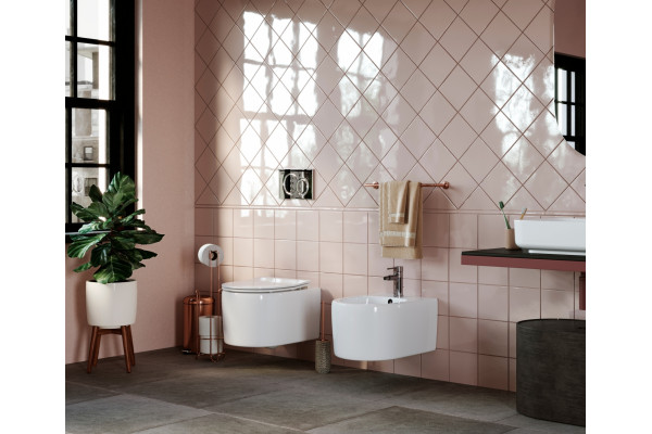 Биде подвесное Ceramica Nova Moments CN3004 цвет белый, овальное, 37x49 см
