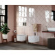 Биде подвесное Ceramica Nova Moments CN3004 цвет белый, овальное, 37x49 см