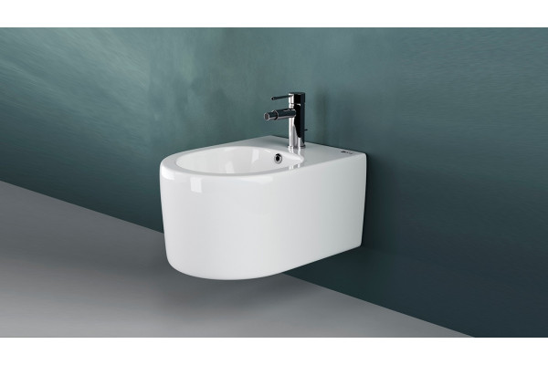 Биде подвесное Ceramica Nova Moments CN3004 цвет белый, овальное, 37x49 см