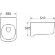 Биде подвесное Ceramica Nova New Day CN3006 цвет белый, прямоугольное, 35x51 см