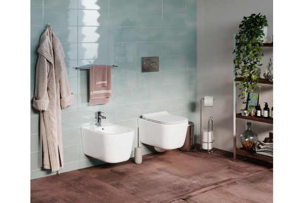 Биде подвесное Ceramica Nova New Day CN3006 цвет белый, прямоугольное, 35x51 см