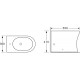 Биде напольное Ceramica Nova Star CN1906 цвет белый, овальное, 36x55 см