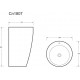 Раковина Ceramica Nova 850 CN1807 круглая, цвет белый