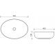Раковина Ceramica Nova Element CN5002 овальная, цвет белый, на столешницу
